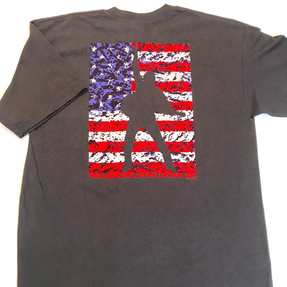 🎸 ‘01 Neil Diamond Artist Live In Concert VINTAGE UNWORN Perfect Tour T Shirt